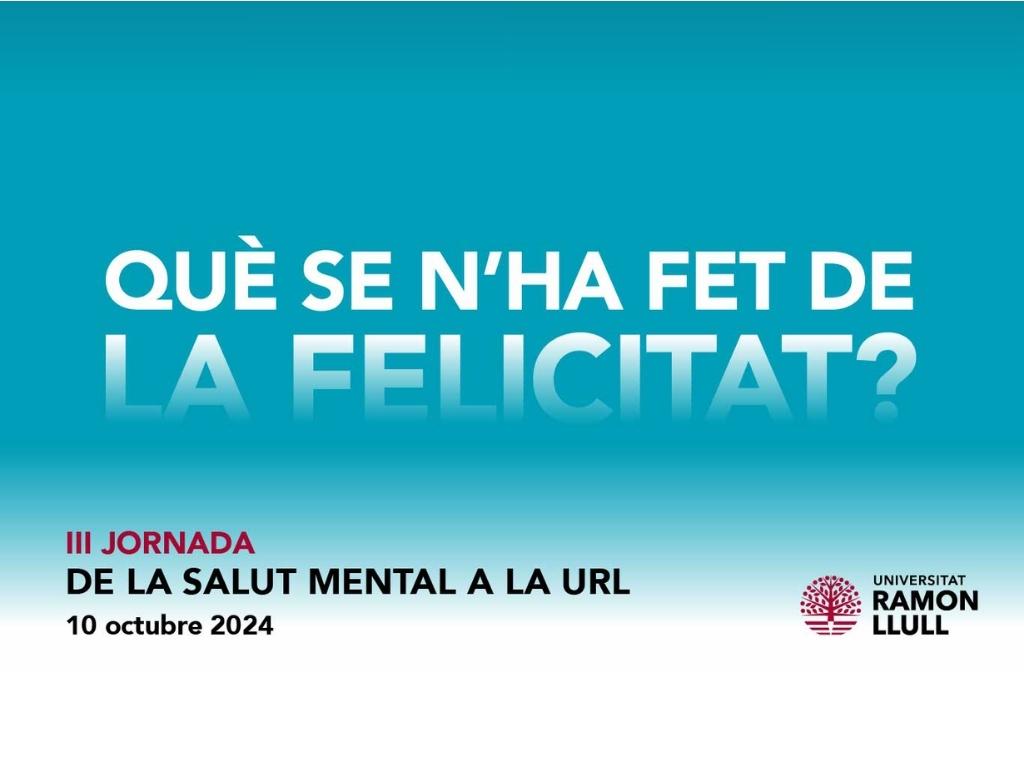 Cartell de la III Jornada de la Salut Mental a la URL