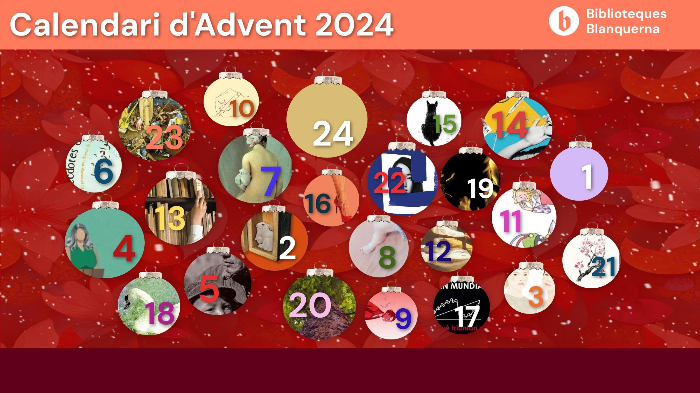 Calendari d'advent 2024 Biblioteques Blanquerna