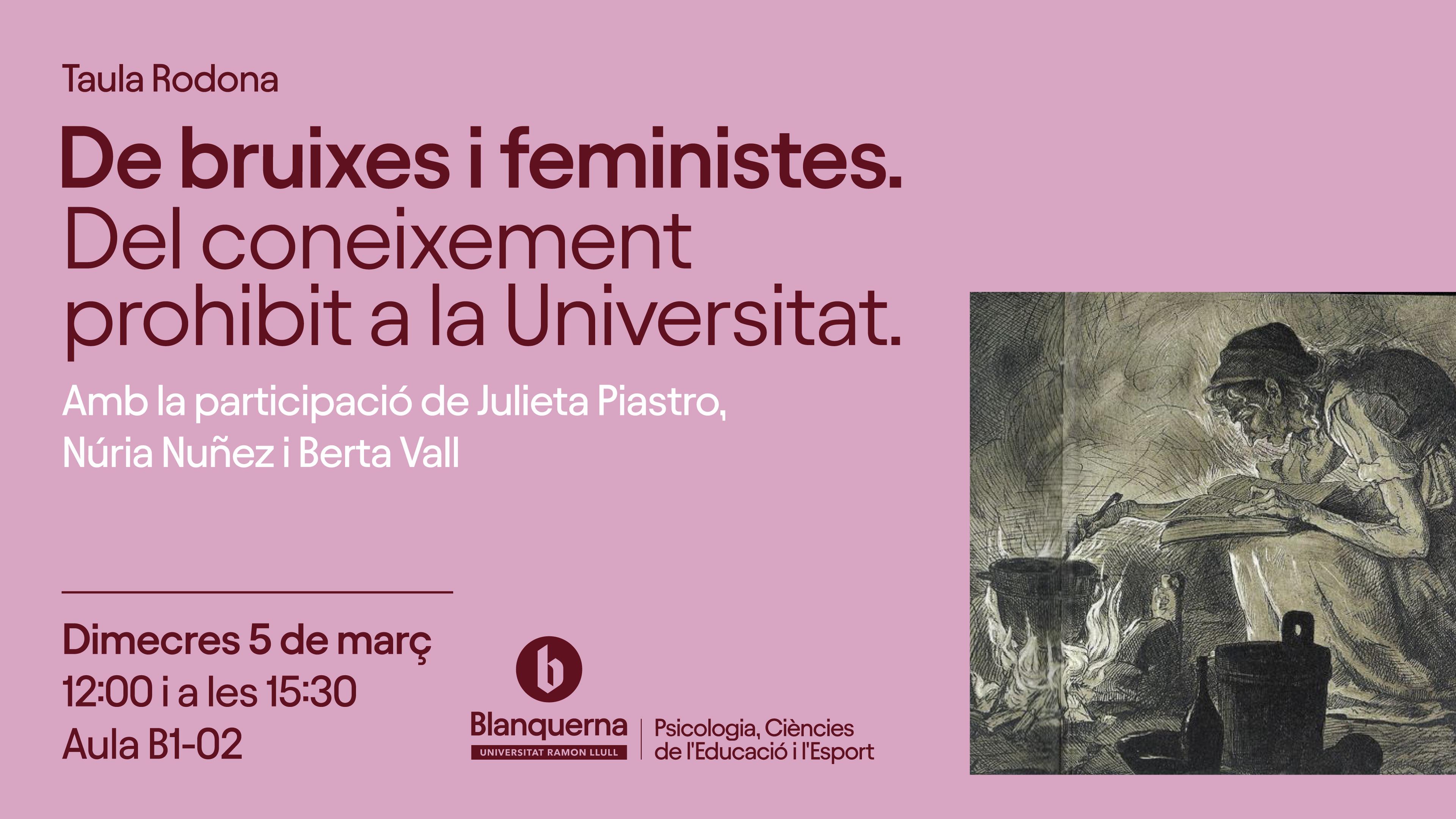 Cartell de bruixes i feministes, taula rodona