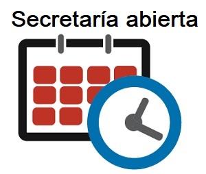 Horario de Secretaría académica durante las vacaciones de verano