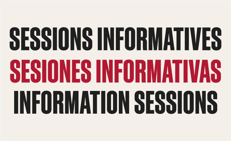 Sessions informatives presencials el dijous 17 de juny