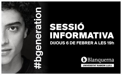 Blanquerna-URL organiza la segunda sesión informativa el jueves 6 de febrero