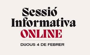 Sessió informativa online 4 de febrer