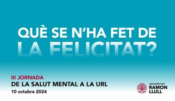 Cartell de la III Jornada de la Salut Mental a la URL