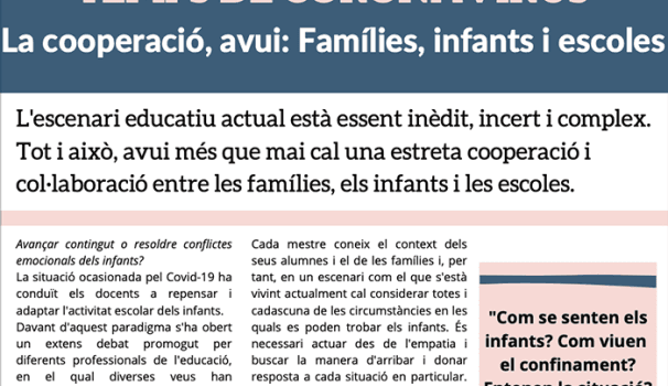 Alumnes de segones titulacions escriuen articles d'opinió sobre el confinament i l'educació