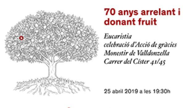 Blanquerna celebra l'Eucaristia de celebració dels 70 anys de la institució