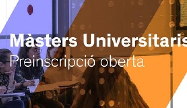 Oberta la preinscripció als Màsters Universitaris per al curs 2019-2020