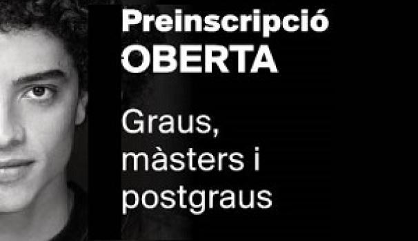 Preinscripció oberta als graus en Fisioteràpia, Nutrició Humana i Dietètica i Farmàcia