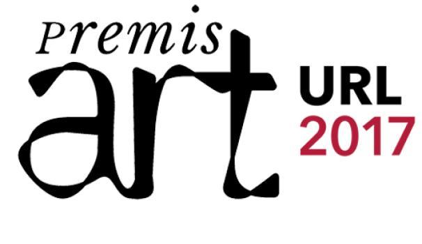 Los estudiantes Elena Mateos y Jorge Ratia, en los Premios ART-URL 2017