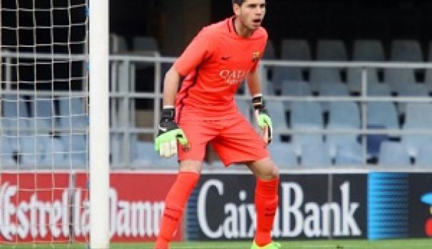 El guardameta Sergi Puig, estudiant de Fisioteràpia Blanquerna, comença la pretemporada amb el Barça B