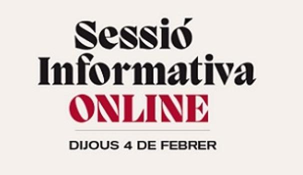 Sessió informativa online 4 de febrer