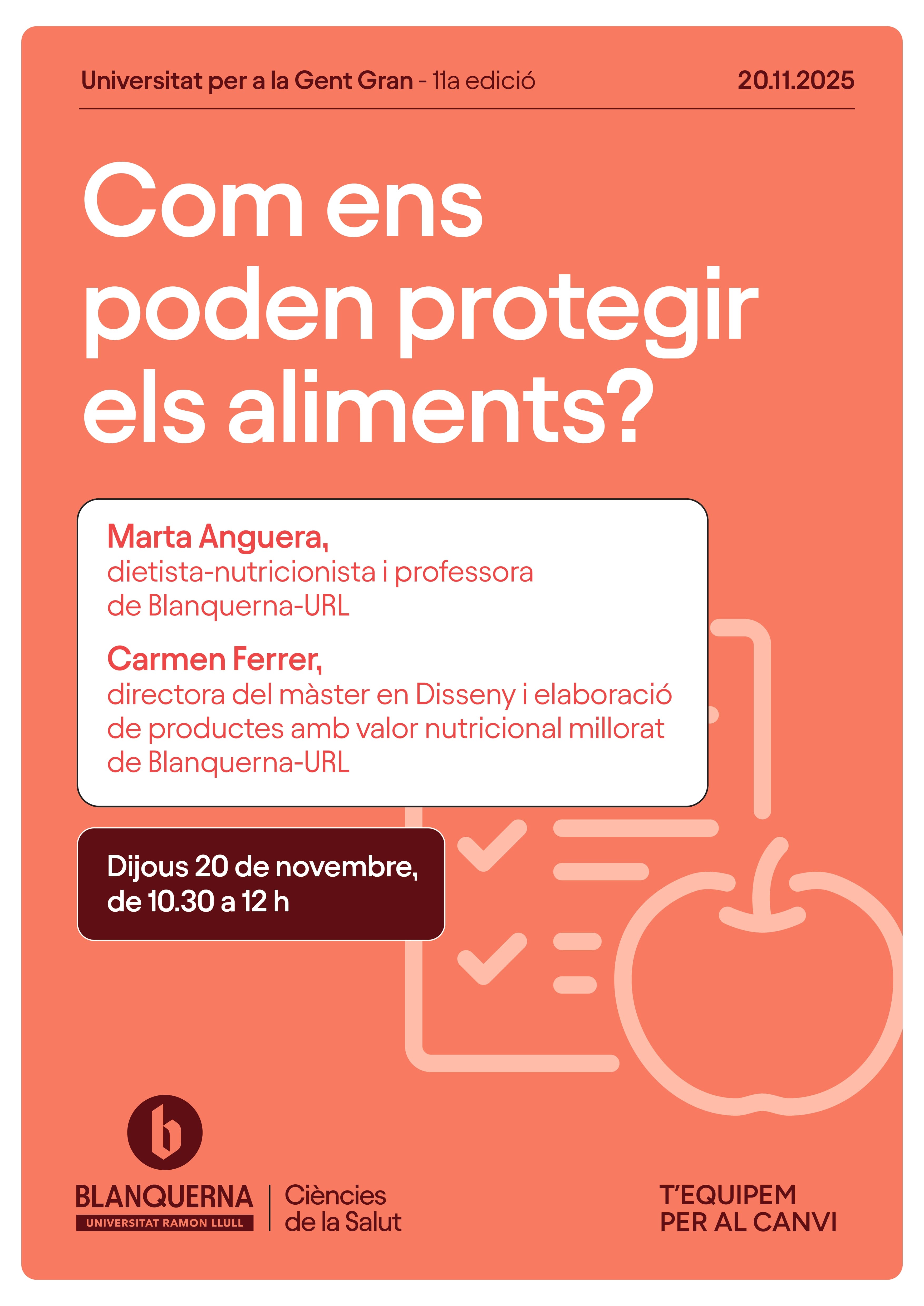 cartell de la segona sessio de la 11a edicio de la universitat per a la gent gran