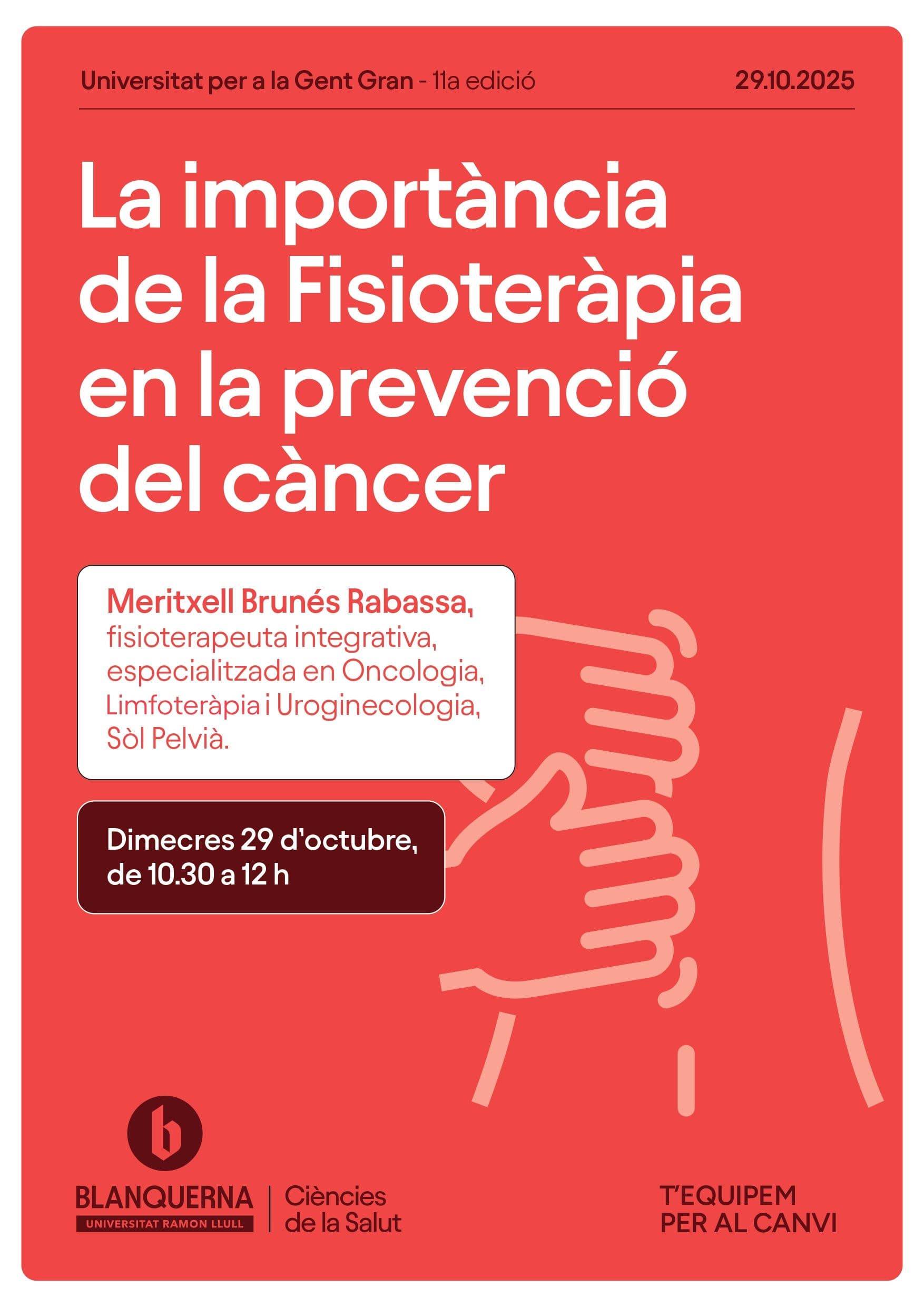 CArtell de la primera sessió de la 11a edició de la Universitat per a la gent gran